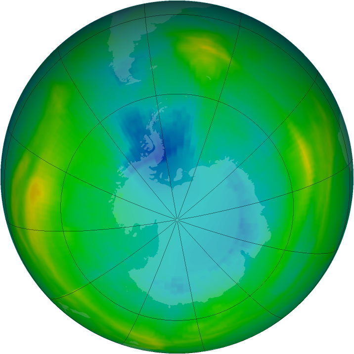 Ozone Map 1981-08-30